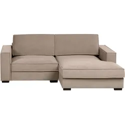 ECKSOFA Stoff Taupe linksseitig Kolding