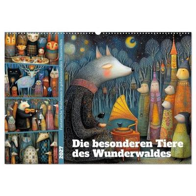 Die besonderen Tiere des Wunderwaldes (Wandkalender 2027 DIN A2 quer), CALVENDO Monatskalender