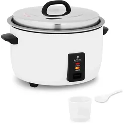 Helloshop26 - Reiskocher Dampfgarer elektrischer Reiskocher 19 Liter 2650 Watt Edelstahlgehäuse antihaftbeschichteter Aluminiumtopf 14_0003948
