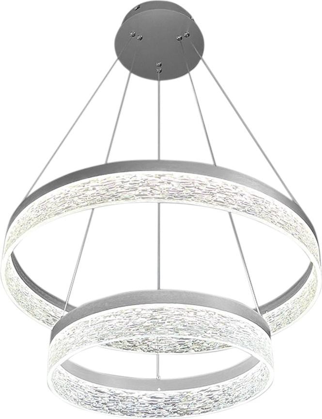 GALA Milagro Moderne Zilveren Hanglamp met LED en Ring Design