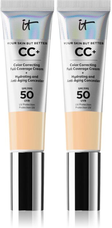 IT Cosmetics Your Skin But Better CC+ light meidum Duopack ensemble