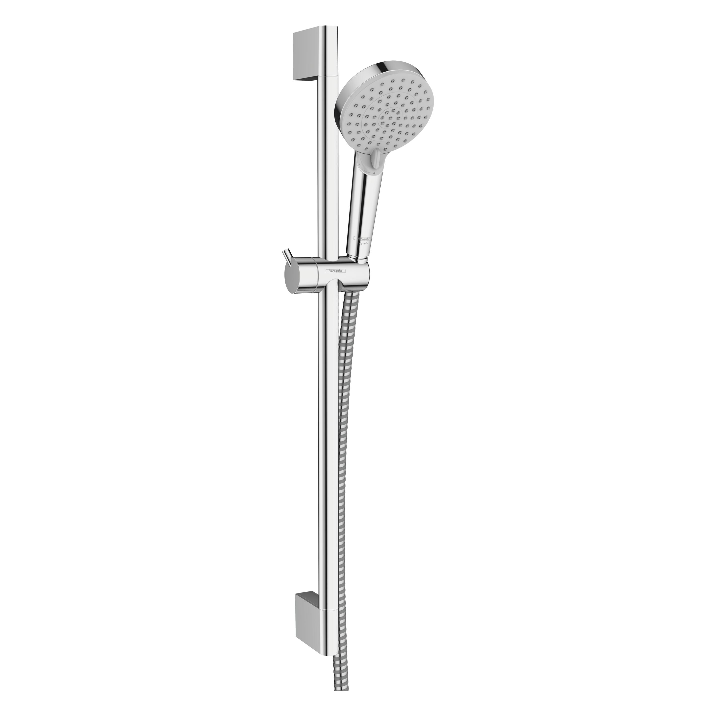 hansgrohe Vernis Blend Duschset 100 Vario wassersparend mit Duschstange Crometta 65 cm (26279000)