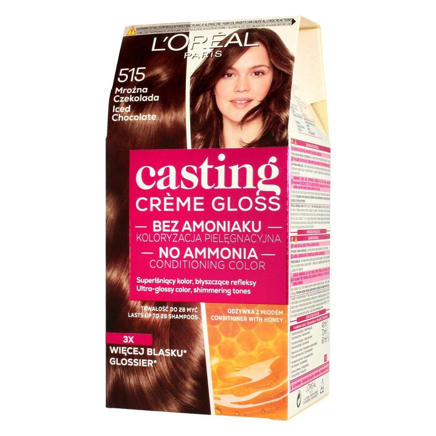 L'Oréal Paris Creme Gloss Coloring cream no. 515 Frosty Chocolate (515 Frosty Chocolate) (3600521125625)