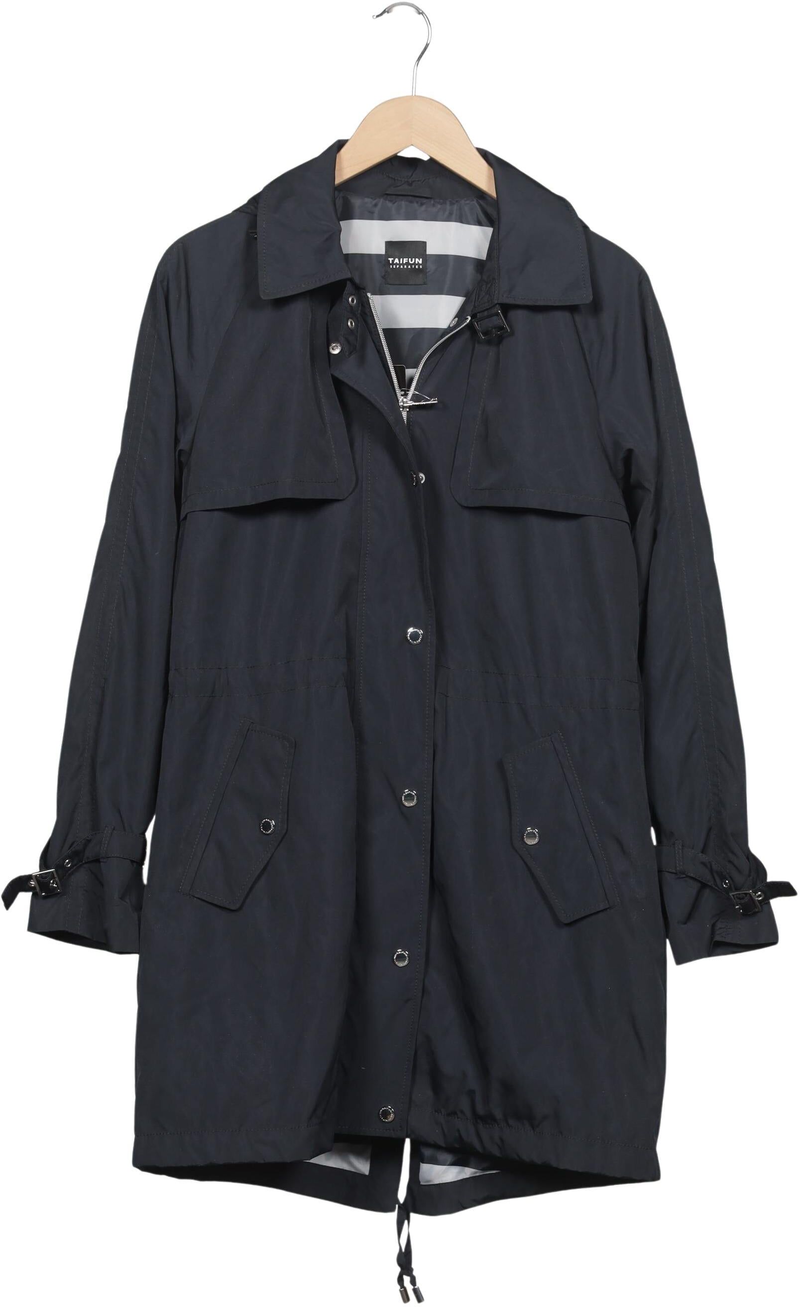 Taifun Damen Mantel, Marineblau, Gr. M, Synthetik - Second Hand