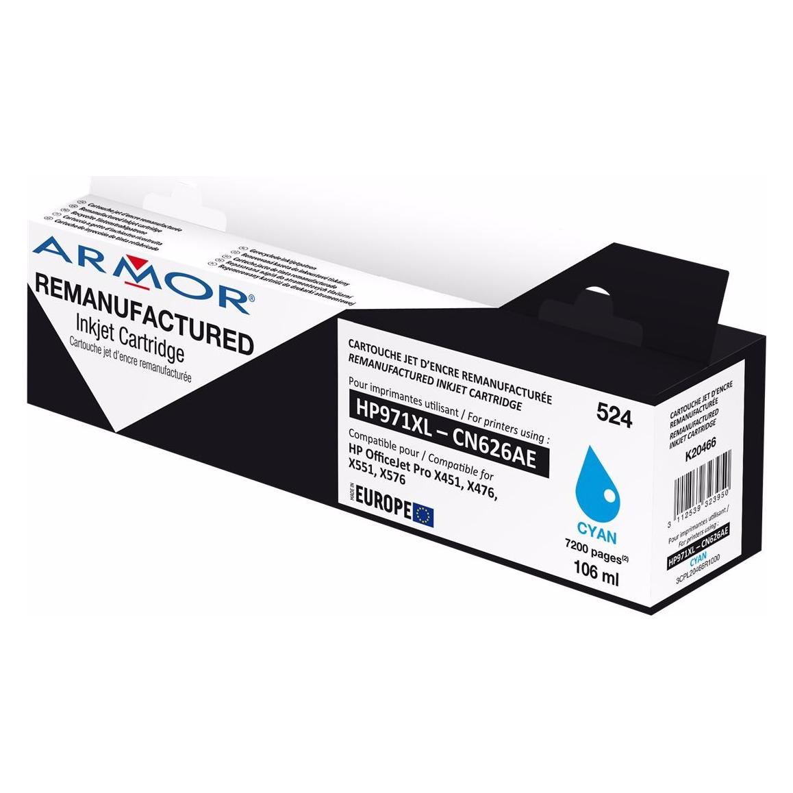 Armor OWA 106 ml - Cyan  - Druckerpatrone (C) (K20466)