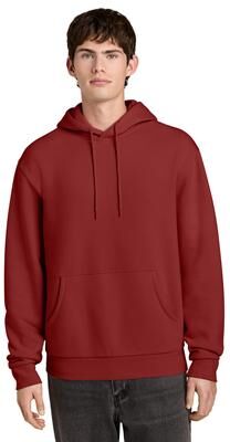 District DT6700 MelloFleece Hoodie in Cherrywood size 2XL   52/48 combed ring spun cotton/polyester