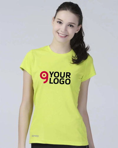 T-shirt donna Performance traspirante 100% poliestere 160g/m² Personalizzate o neutre Spiro