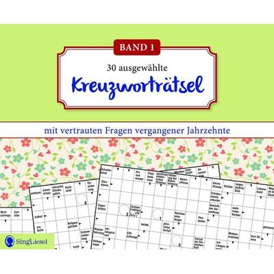 Kreuzworträtsel für Senioren. Der Kreuzworträtsel-Block für Senioren mit vertrauten Fragen vergangener Jahrzehnte. Der Rätsel-Block für Senioren im