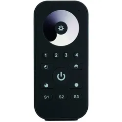 Rutec Projekt Funkhandsender 1-Kanal Einf. 4 ZONEN, IP20, für 1-farbige LED Strips RUP-PHZ577