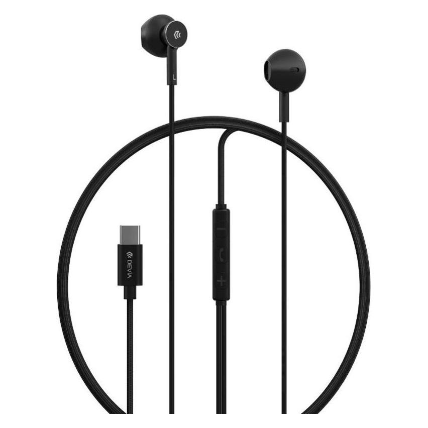 Devia Kabelgebundene Kopfhörer Smart M2 Digital Metall USB-C schwarz (Kabelgebunden) (52382819)