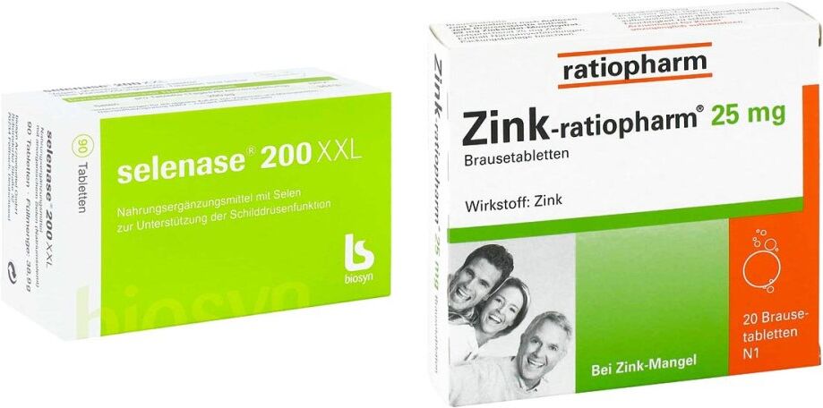 Selenase 200 XXL Tabletten + Zink-ratiopharm 25mg