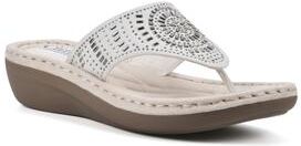 Women's Cienna Sandals by Cliffs in White Fabric (Size 10 M)