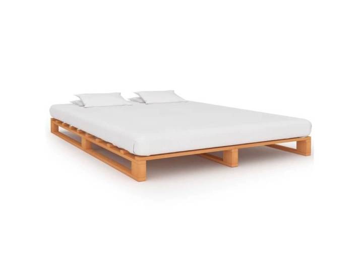 Meuble Lit Double adulte - 42749®GUIDE® - Scandinave décor - Bois massif - 180 x 200 cm