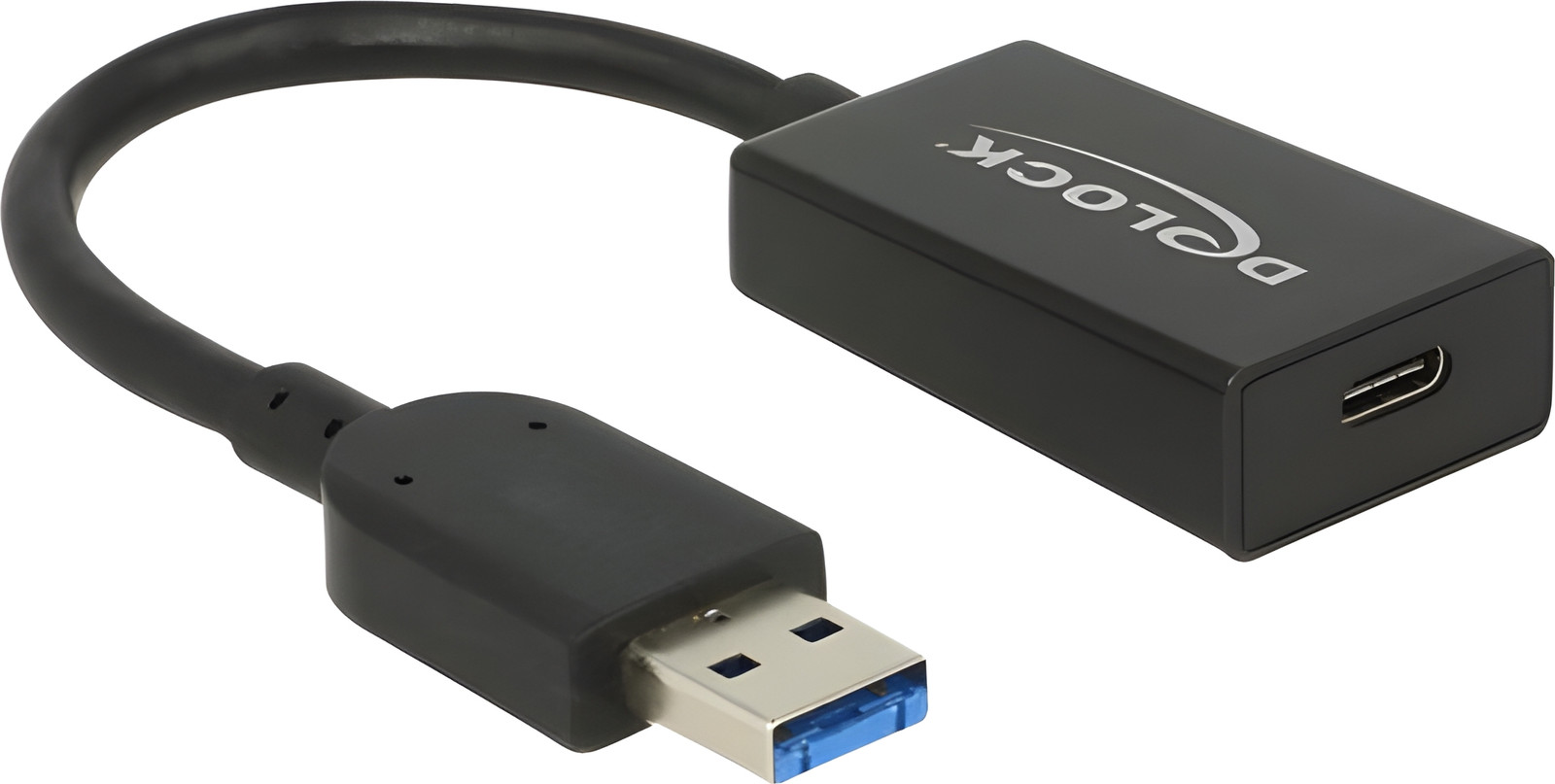 Delock 65698 USB 3.1 Type A naar Type C Converter - Zwart