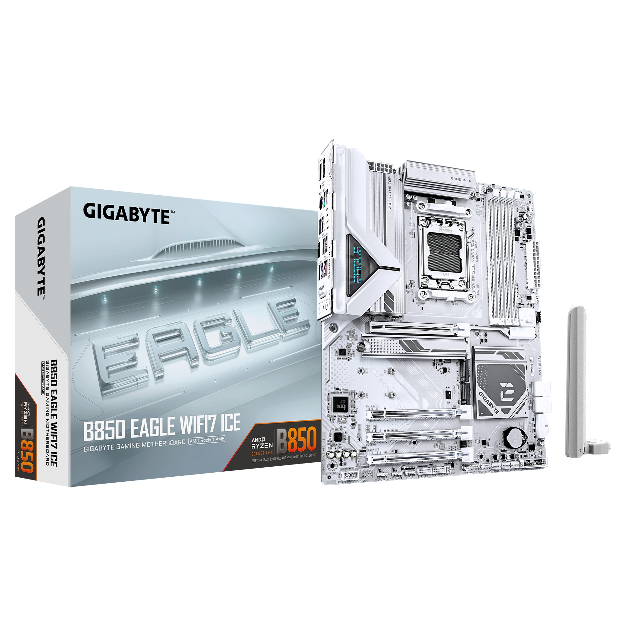 GIGABYTE B850 EAGLE WIFI7 ICE ATX Mainboard - Sockel AM5