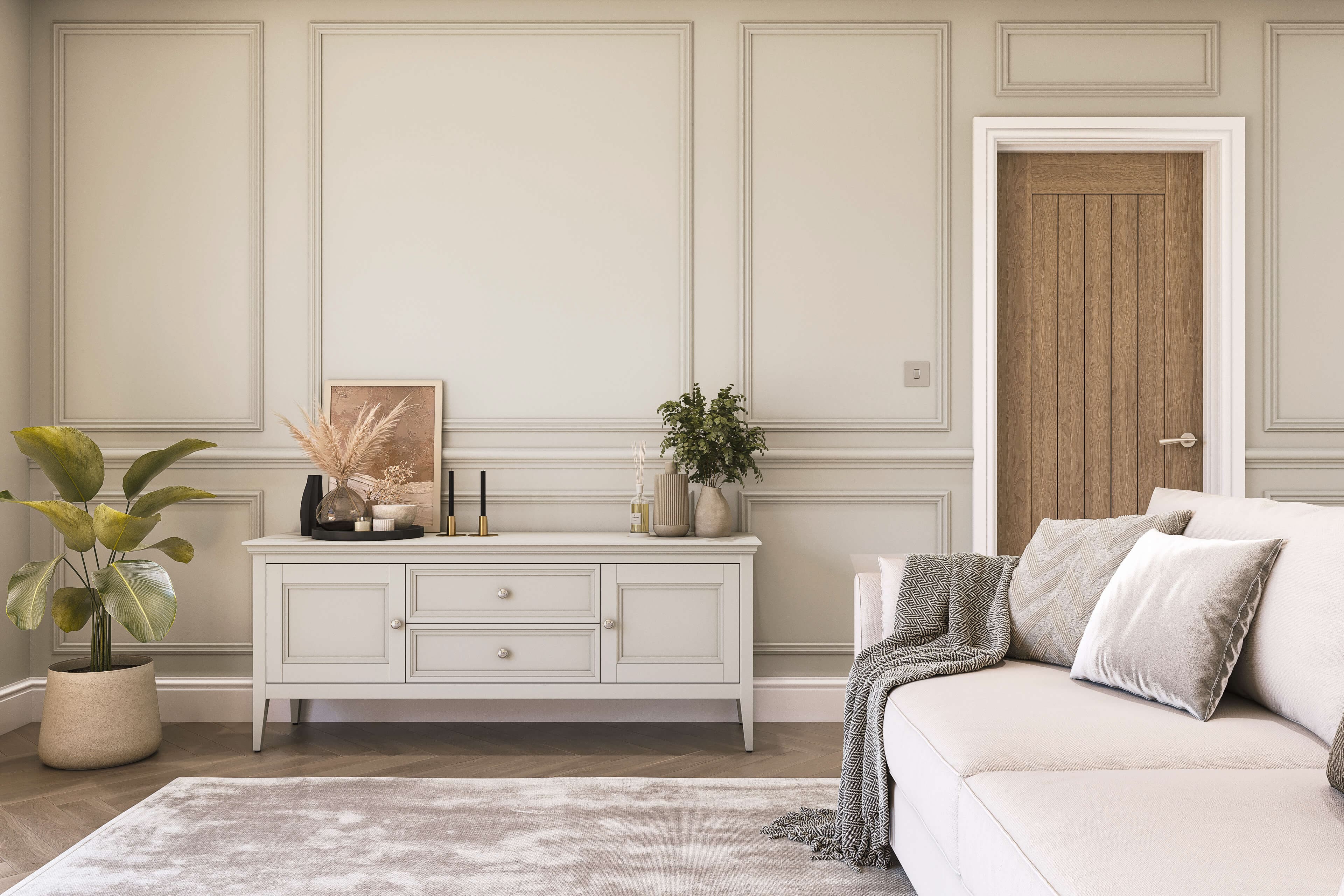 Hemway Chalk Based Furniture Paint   Beige   Shabby Chic   Chalky Matt Finish - Beige - 1L
