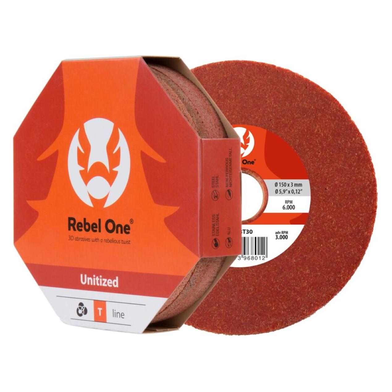 Cibo TA10S121R/3 Rebel One T-line Schleifscheibe Ø125x3x22 - dens.10 (58728803)