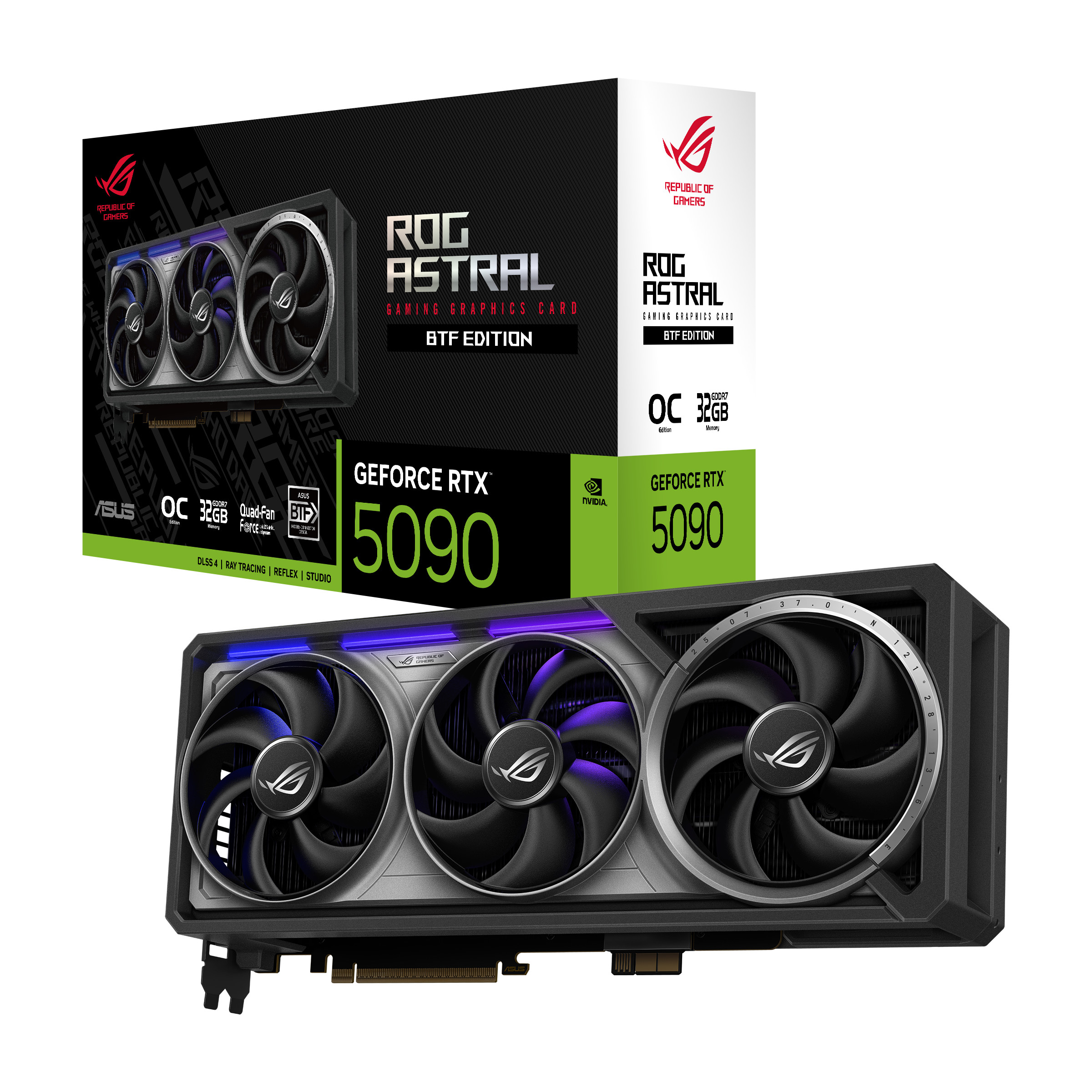 ASUS ROG ASTRAL GeForce RTX 5090 BTF OC Edition ROG-ASTRAL-RTX5090-O32G-BTF-GAMING Grafikkarte 32 GB