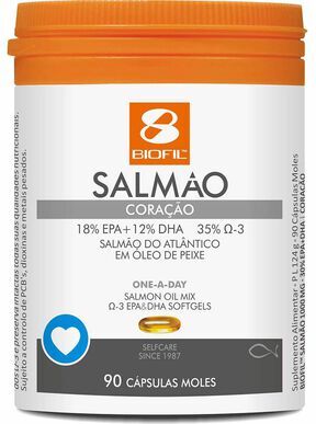 Biofil Cápsulas de Salmão para Saúde do Coração 90 cápsulas