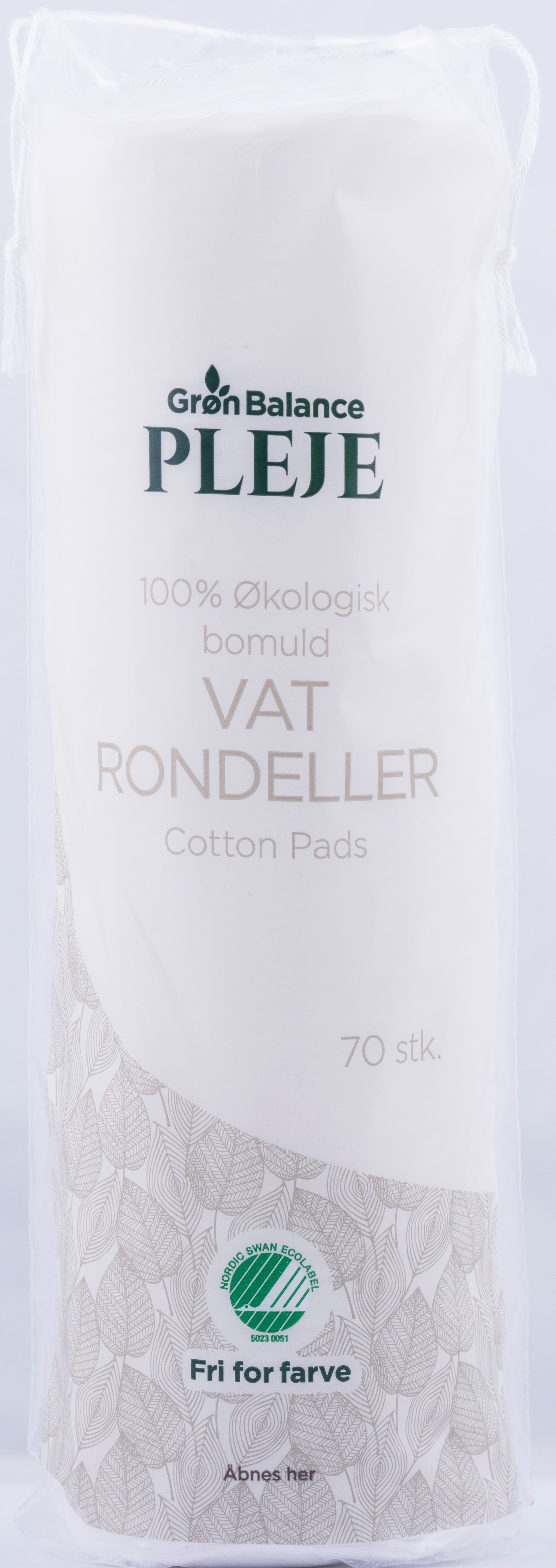 Grøn Balance Vatrondeller - 70 Stk.