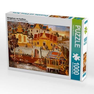 CALVENDO Puzzle Königshaus von Ayuthaya | 1000 Teile Lege-Größe 64x48cm Foto-Puzzle für glückliche Stunden