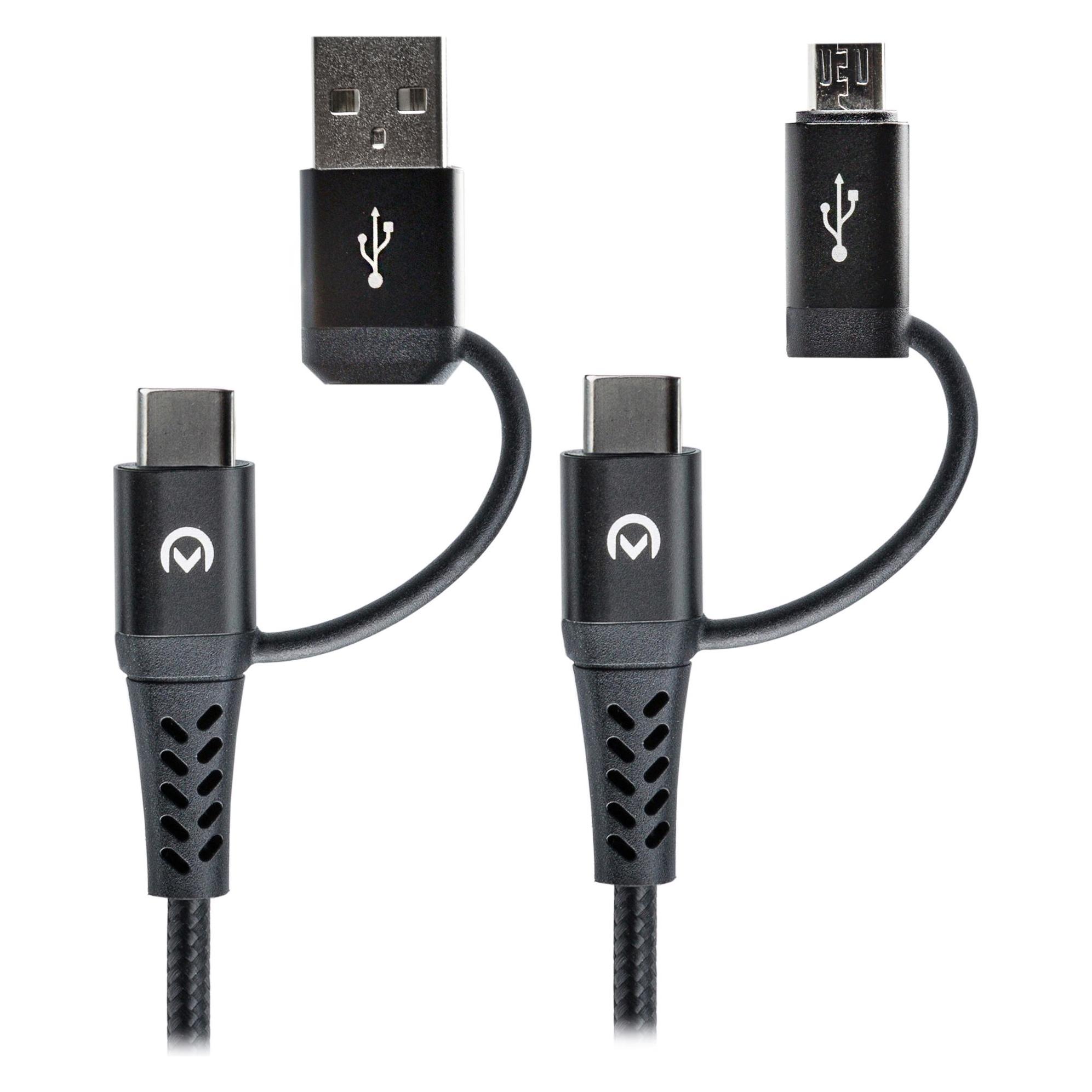 Mobilize Nylon USB, USB-C auf Micro USB - USB-C (0.17 m) (37168230)