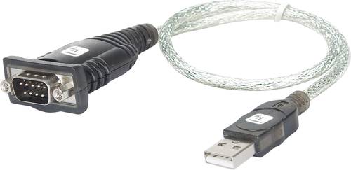 TECHly USB 2.0, Seriell Adapter [1x USB 2.0 Stecker A - 1x D-SUB-Stecker 9pol.] IDATA-USB-SER-2T 45.00cm