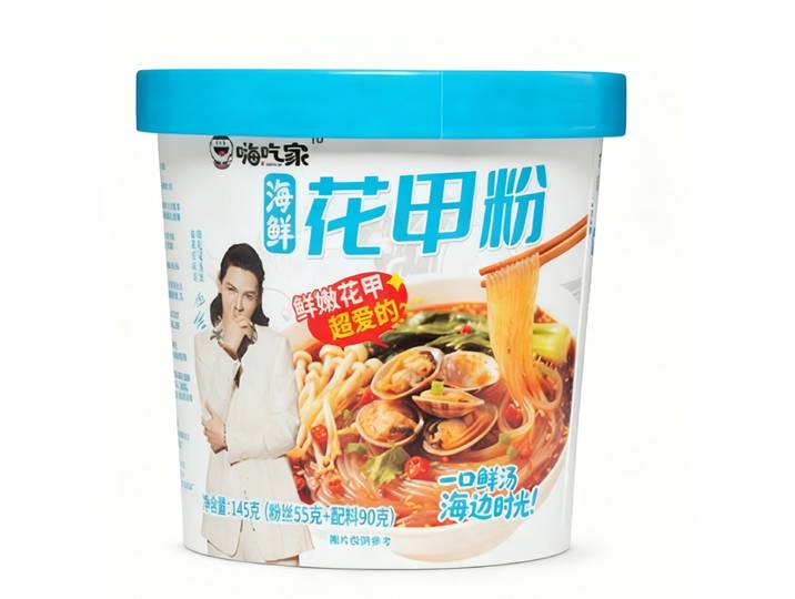 Haichijia Soupe de Nouilles Épicée aux Palourdes en Cup (145g)