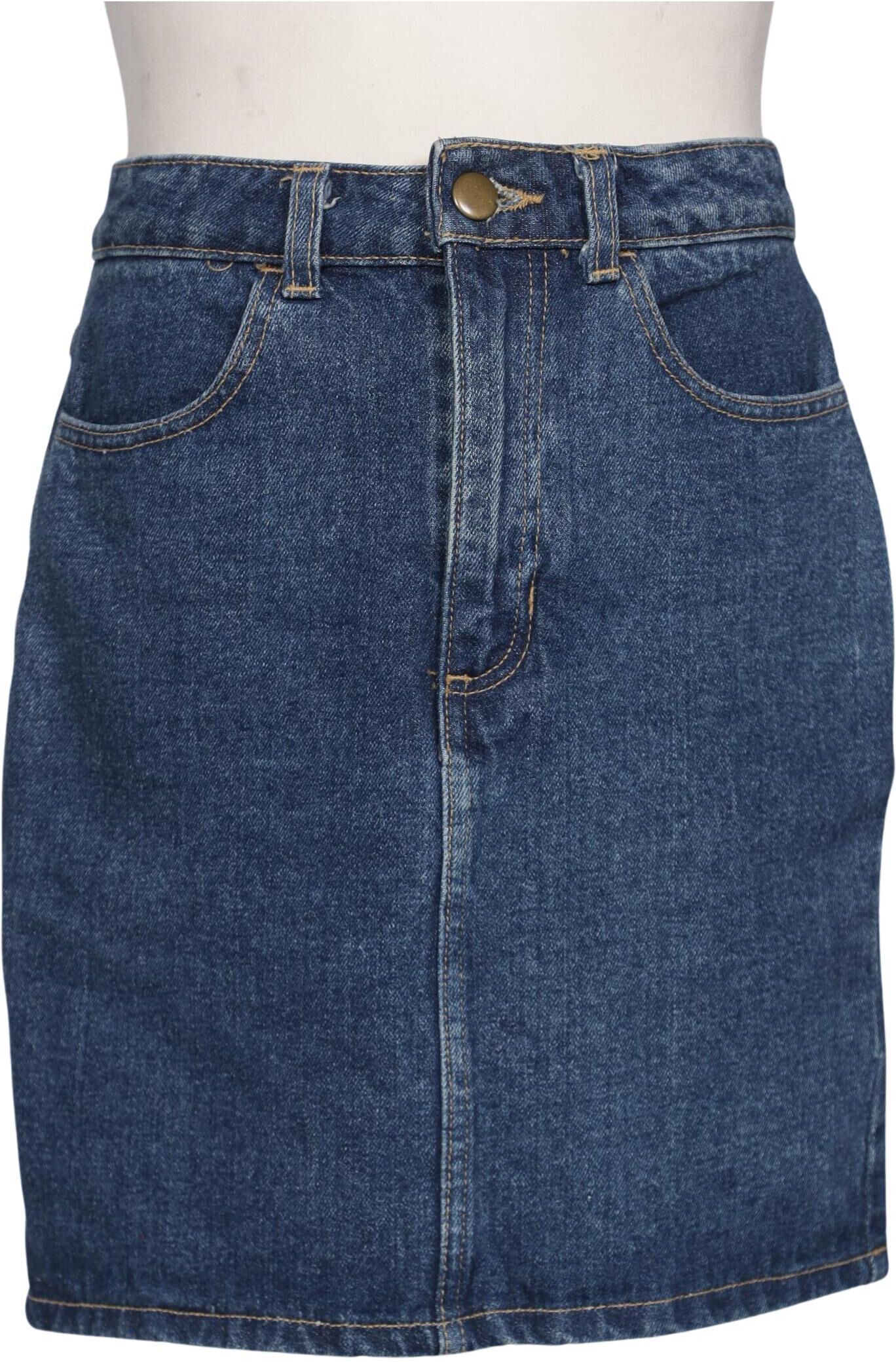American Apparel Damen Rock, Blau, Gr. S, Baumwolle - Second Hand