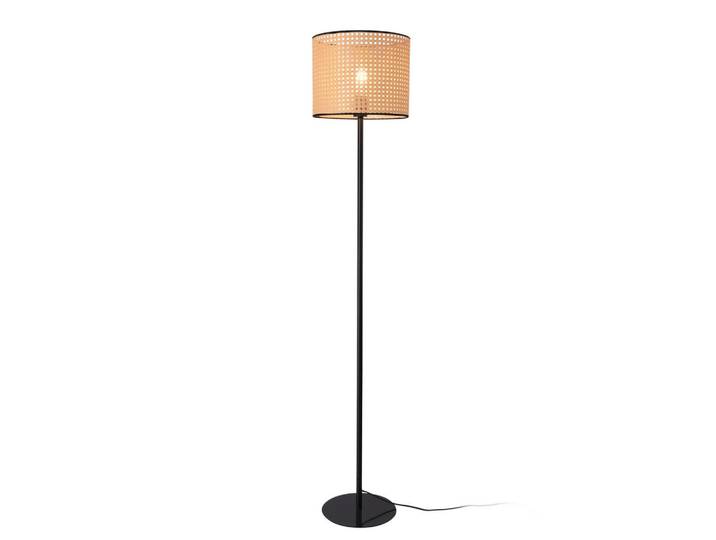 lux.pro Stehleuchte Helens, Beige, Kunststoff, E27, 30x154x30 cm, Lampen & Leuchten, Innenbeleuchtung, Stehlampen
