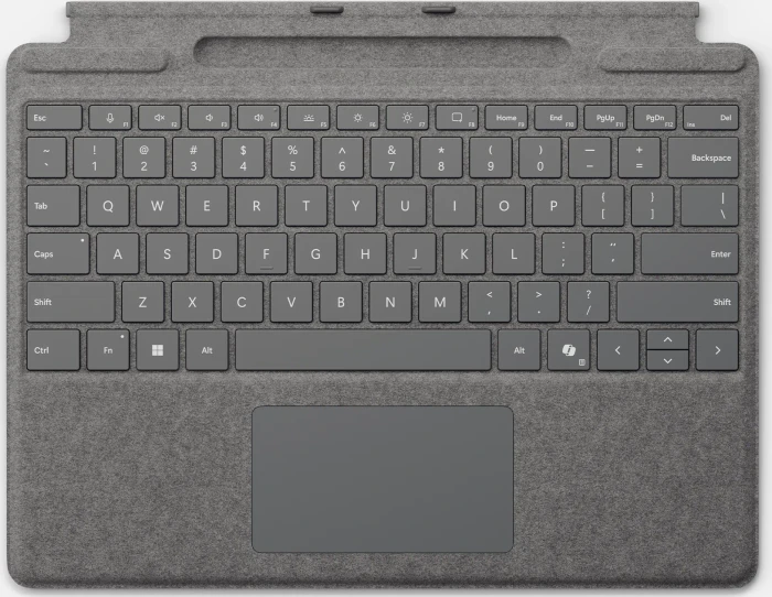 Microsoft Surface Pro (13"-Version) mit Stiftschlitz Platinum ENG