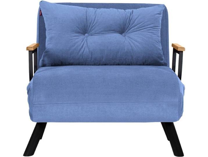 CALICOSY - Sessel mit Stoffbezug und Metallfüßen, umwandelbar L67 cm – SANDO