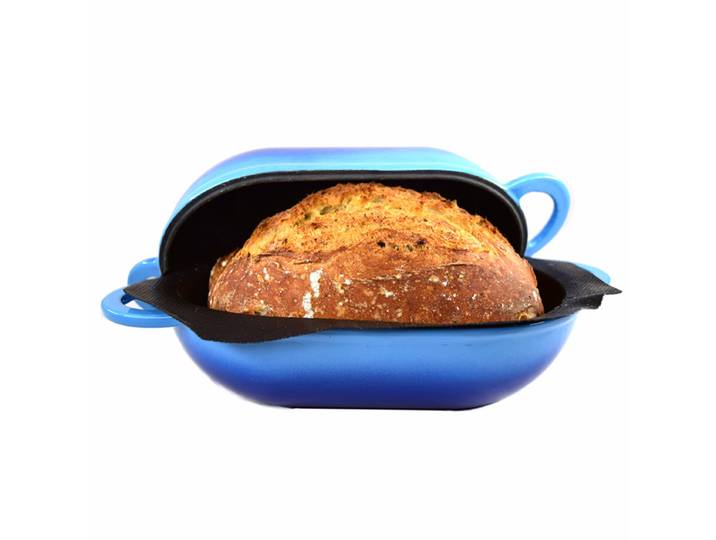Moule à Pain Ovale en Fonte Émaillée de 9 Pouces, 2 Qt, Four Hollandais pour la Pâte JxBaking Artisan JxrapDuty