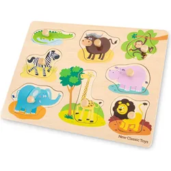 New Classic Toys Steck Puzzle - Safari - 8 Stück