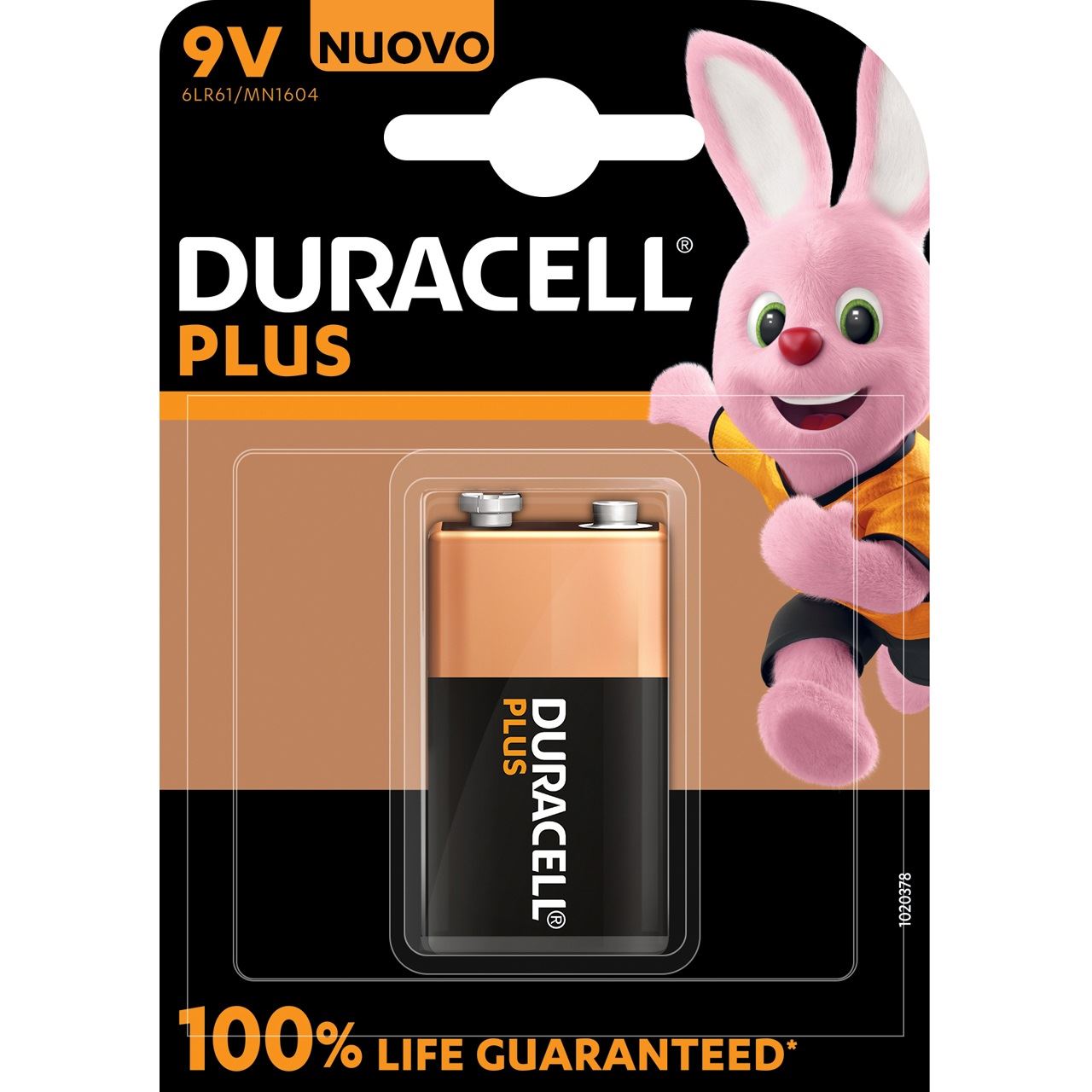 Duracell Batterie Plus New -9V (MN1604/6LR61) 1St.