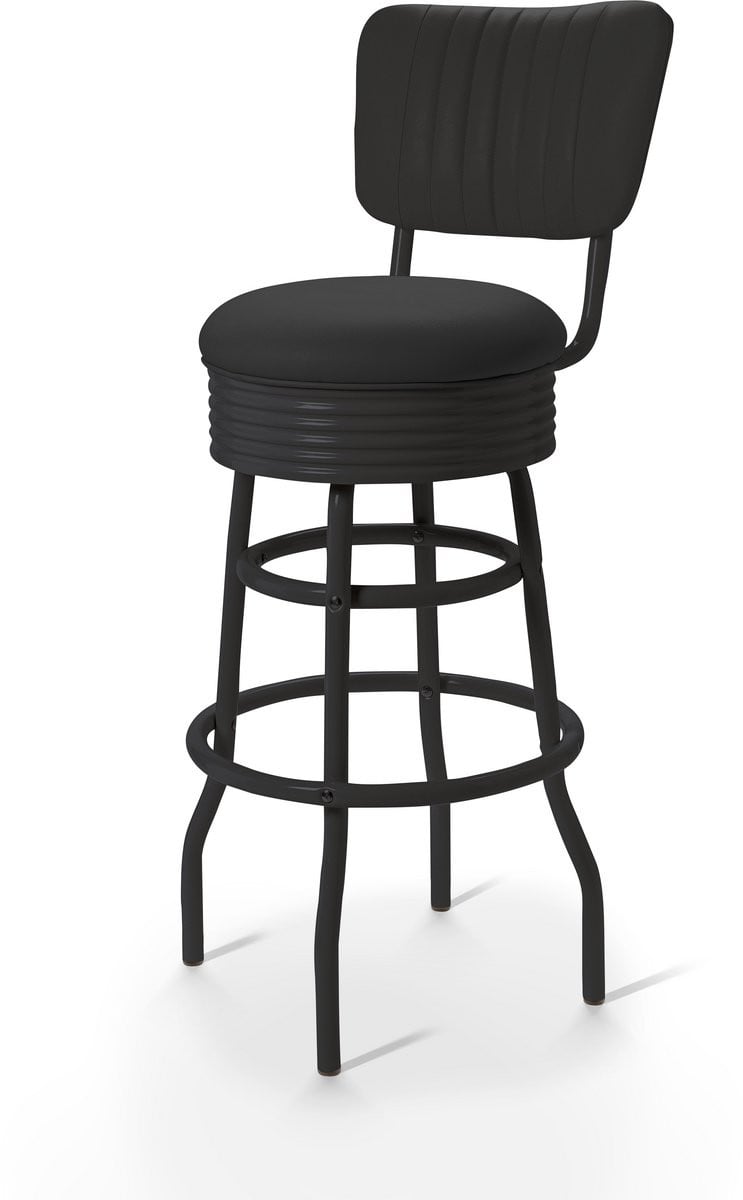 Palace Barstool Backrest MP 77 Zwart