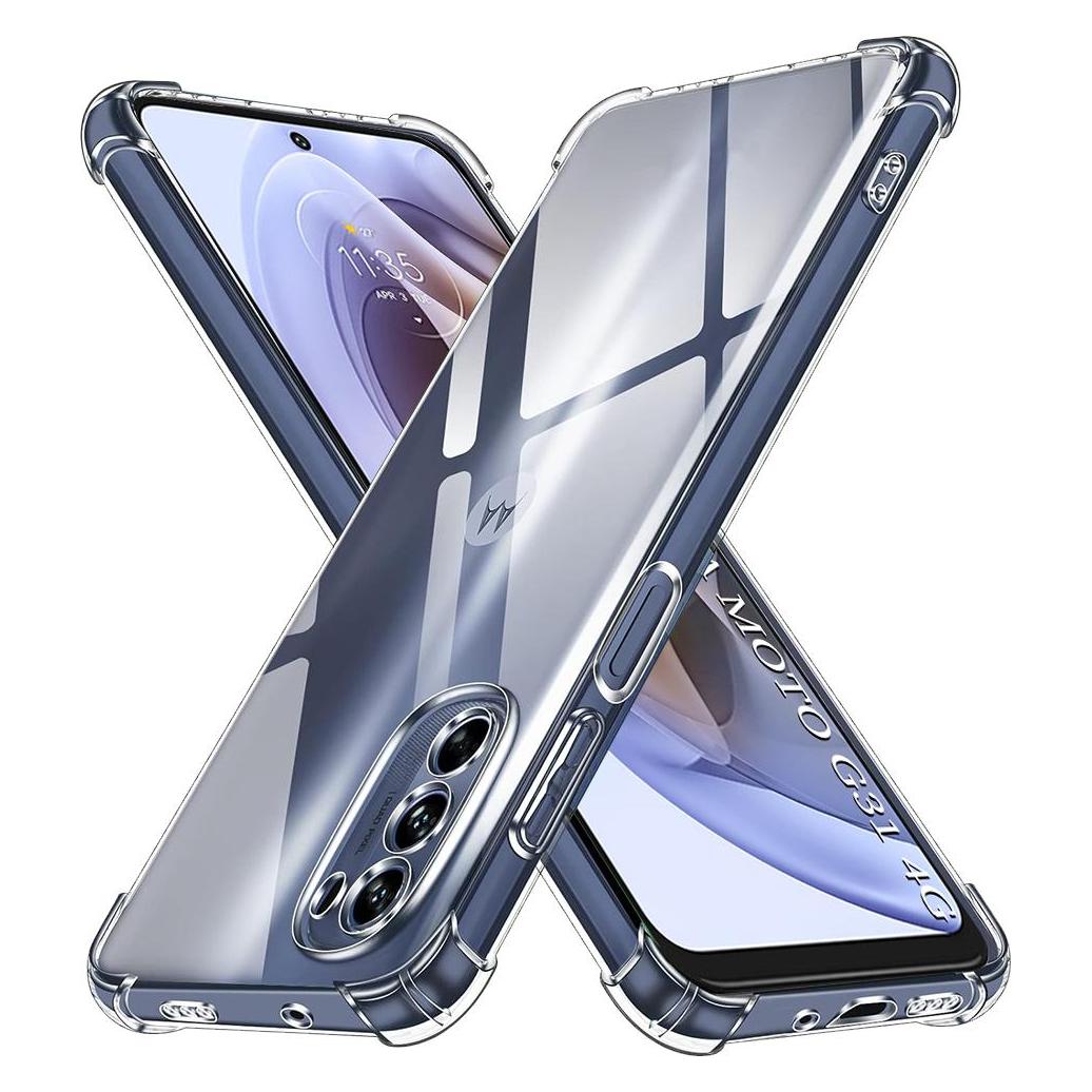 Techsuit - Shockproof Clear Silicone - Motorola Moto G31 / Moto G41 - Clear (Motorola Moto G31, Motorola Moto G41) (56344811)