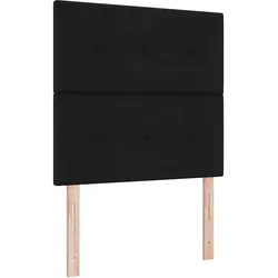 vidaXL Kopfteil mit Kopfteil Schwarz 90 cm Stoff
