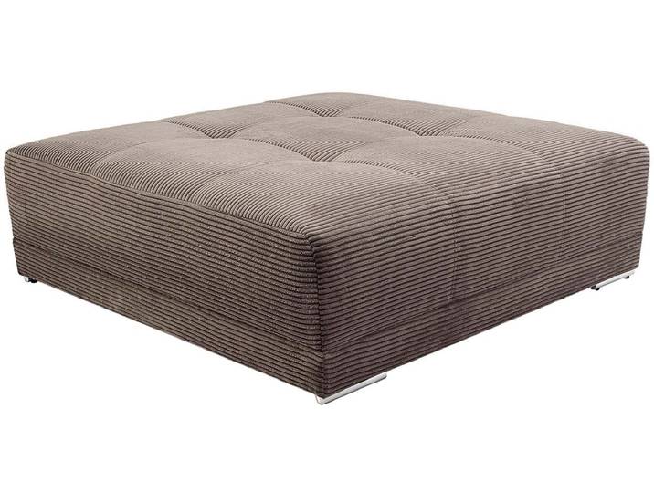 Hocker JOCKENHÖFER GRUPPE Moldau Hocker , grau (taupe), B:120cm H:39cm T:120cm, Cord: 100% Polyester, Hocker, Hocker, Mega-Hocker im XXL-Format, Federkern