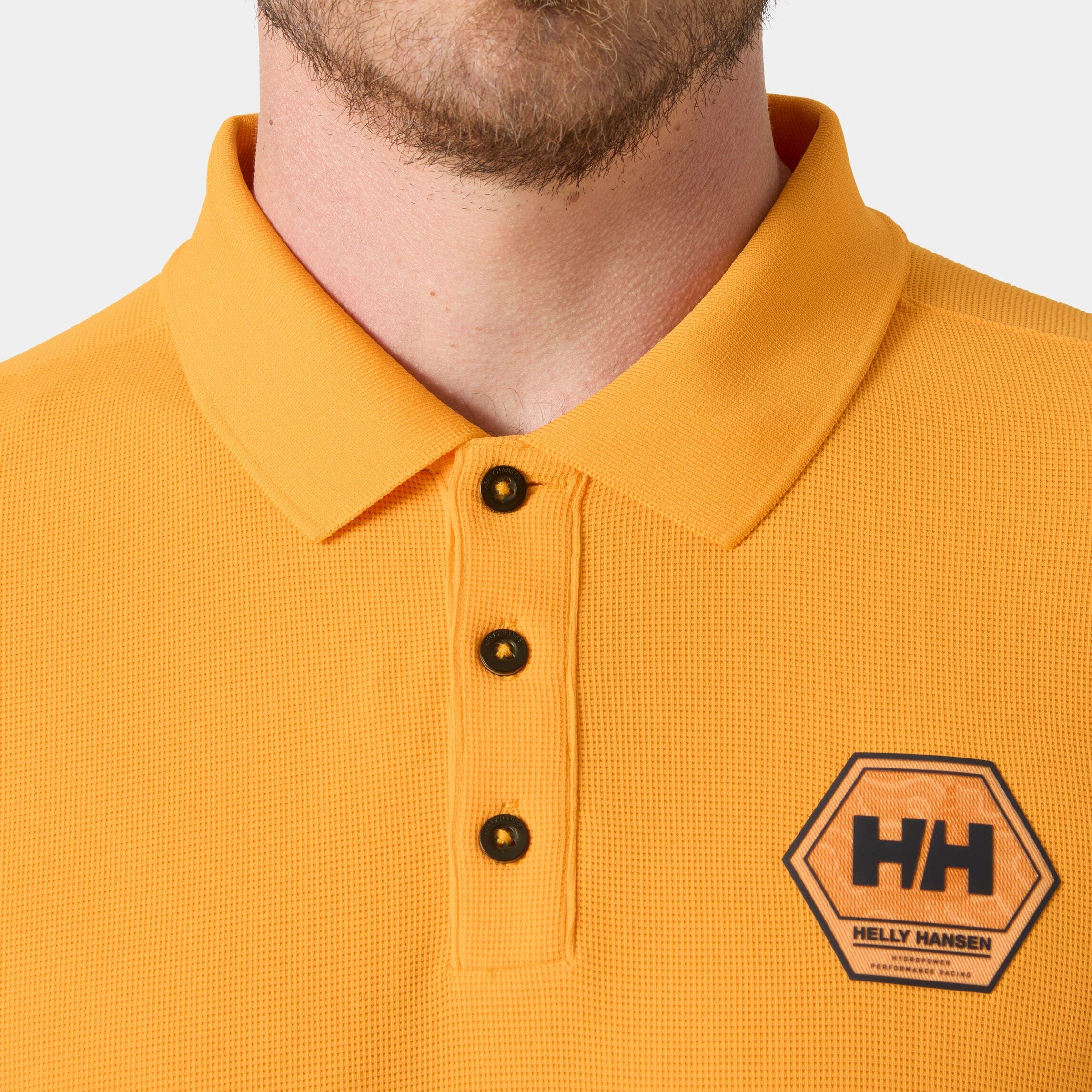 Helly Hansen Men's Hp Race Polo - Yellow/Green - M