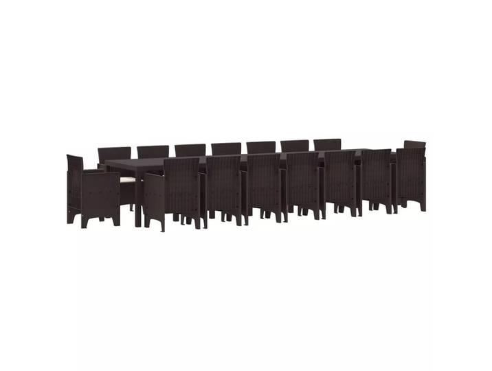 VidaXL - Gartenmöbel polypropylen, One Size, Braun