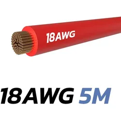 Rotes Kabel 18 AWG - 5M