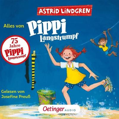 Alles von Pippi Langstrumpf - Astrid Lindgren, Audio, 9783837367195