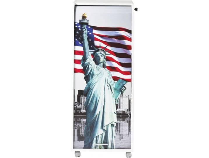 Caisson de bureau - SIMMOB - Statue de la Liberté - Blanc - Contemporain - 3 tiroirs