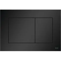 TECEnow WC-Betätigungsplatte 9240407 schwarz matt, für Zweimengentechnik