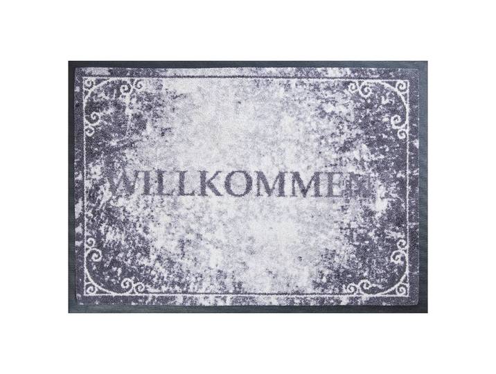 Fußmatte Willkommen 40 x 60cm Schwarz