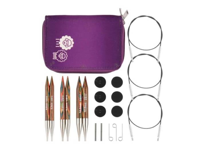 KnitPro Symfonie verwisselbare rondbreinaaldenset, Dik, 9.00, 10.00 & 12.00mm met accessoires