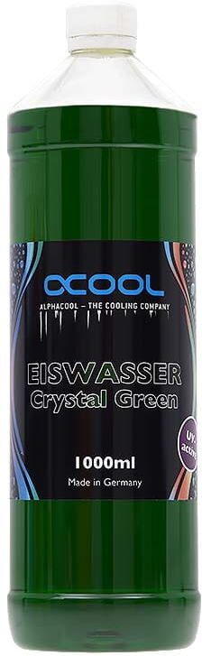 Alphacool Eiswasser Crystal Green UV-aktiv Fertiggemisch 1000ml