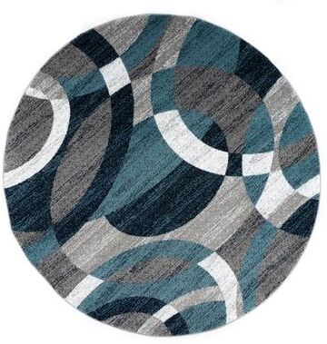 World Rug Gallery Geometric Circles Area Rug