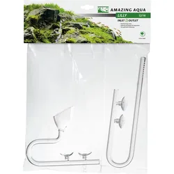 Amazing Aqua Glas Ein-/Auslass Lilly Aquarienzubehör 12 Millimeter